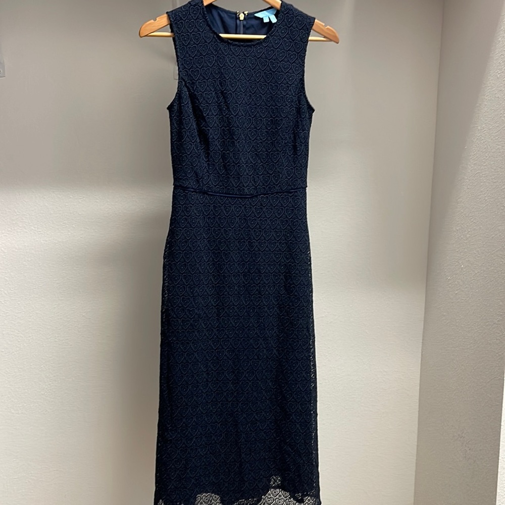 Draper James Heart Lace Midi Love Circle Dress, size 2
